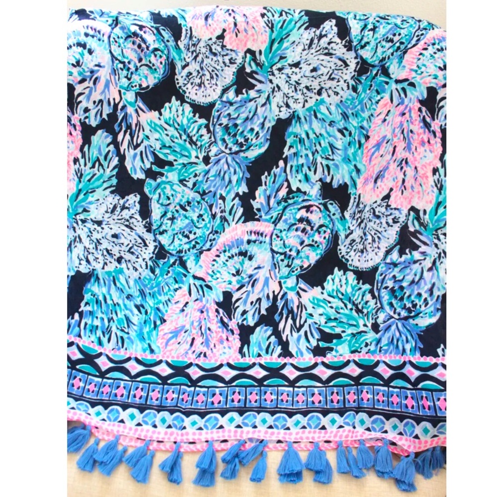 RARE LILLY PULITZER RESORT
SCARF LILLIAN OVERSIZED BLANKET WRAP SWAY WITH ME